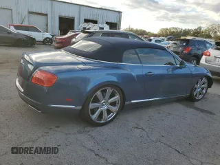 2013 Bentley Continental GT with VIN SCBGR3ZA0DC079677, listed as a Copart auction lot 82753764 with 58,406 mi miles and Salvage Title. Bid and sale history available at DreamBid. Image 3.