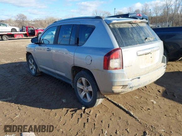 2017 Jeep Compass High Altitude with VIN 1C4NJDEBXHD113351, listed as a IAAI auction lot 41673188 with 59,752 mi miles. Bid and sale history available at carsss.com. Image 3.
