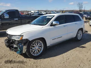 2018 Jeep Grand Cherokee Summit with VIN 1C4RJFJT7JC343713, listed as a Copart auction lot 47606395 with 75,385 mi miles and Salvage title. Bid and sale history available at DreamBid. Image 1.