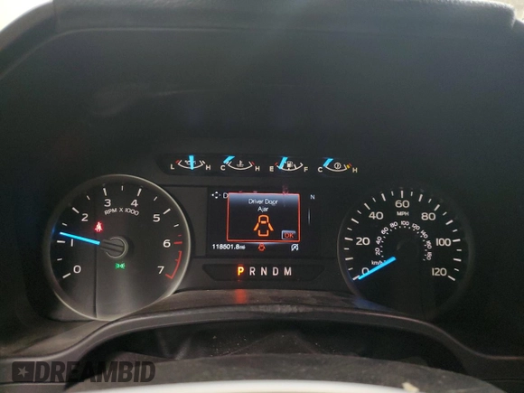 2018 Ford F-150 XL with VIN 1FTEW1E53JFA62022, listed as a Copart auction lot 49797055 with 118,501 mi miles and Salvage Title. Bid and sale history available at carsss.com. Image 9.