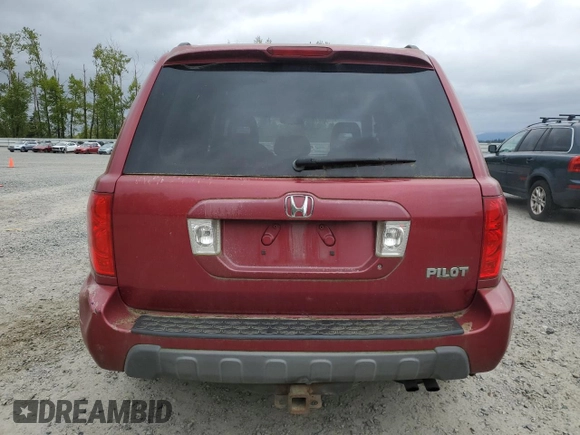 2003 Honda Pilot EX with VIN 2HKYF18493H558077, listed as a Copart auction lot 55029365 with 244,905 mi miles and Clean Title. Bid and sale history available at carsss.com. Image 6.