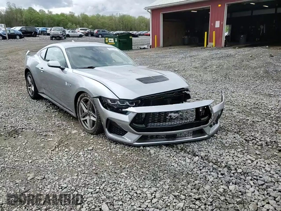 2024 Ford Mustang GT with VIN 1FA6P8CFXR5435098, listed as a Copart auction lot 55270825 with Not Provided miles and Salvage Title. Bid and sale history available at DreamBid. Image 14.