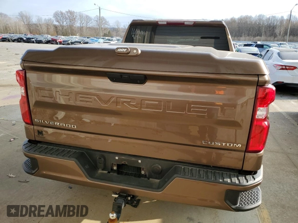 2019 Chevrolet Silverado 1500 Custom with VIN 3GCPYBEH0KG309192, listed as a Copart auction lot 86747434 with 29,629 mi miles and Salvage Title. Bid and sale history available at DreamBid. Image 6.
