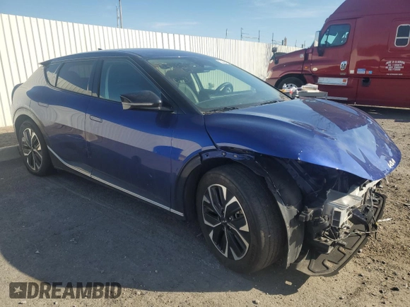 2023 Kia EV6 Wind with VIN KNDC3DLCXP5154990, listed as a Copart auction lot 45983855 with 46,167 mi miles and Salvage Title. Bid and sale history available at carsss.com. Image 4.