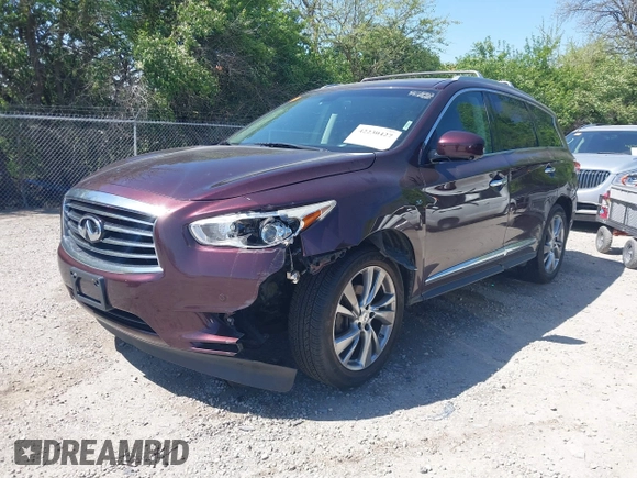 2015 Infiniti QX60 with VIN 5N1AL0MM8FC521088, listed as a IAAI auction lot 42230427 with 105,882 mi miles and . Bid and sale history available at DreamBid. Image 21.