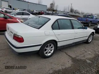 1997 BMW 7 Series 740il with VIN WBAGJ8320VDL44402, listed as a Copart auction lot 88988165 with 167,187 mi miles and Clean Title. Bid and sale history available at carsss.com. Image 3.