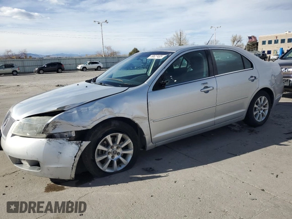 2009 Mercury Milan with VIN 3MEHM07Z29R634238, listed as a Copart auction lot 49627485 with 102,404 mi miles and Salvage title. Bid and sale history available at DreamBid. Image 1.