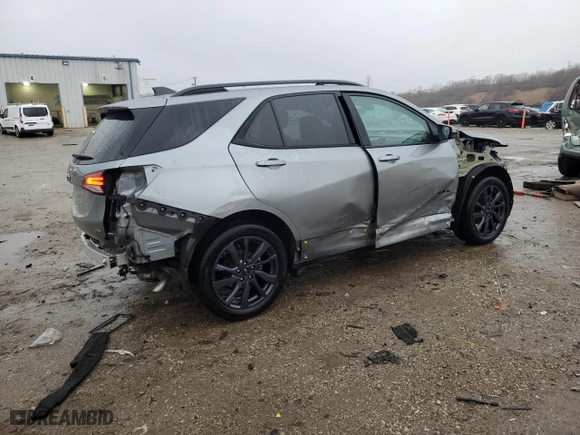 2024 Chevrolet Equinox RS with VIN 3GNAXMEG8RS129243, listed as a Copart auction lot 47058695 with 39,398 mi miles and Salvage Title. Bid and sale history available at carsss.com. Image 3.