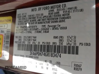 2016 Ford Fusion SE с VIN 3FA6P0H74GR183474, выставлен на аукционе IAAI как лот 42135388 с пробегом 138 005 миль миль и . История ставок и продаж доступна на DreamBid. Изображение 9.