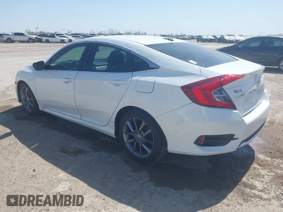 2019 Honda Civic Sedan EX with VIN 19XFC1F34KE008721, listed as a IAAI auction lot 41845651 with 80,991 mi miles. Bid and sale history available at carsss.com. Image 3.