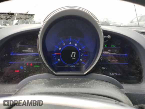 2012 Honda CR-Z EX with VIN JHMZF1D65CS003722, listed as a Copart auction lot 51657965 with 134,779 mi miles and Salvage Title. Bid and sale history available at DreamBid. Image 9.