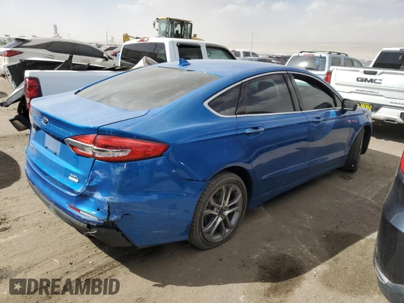 2019 Ford Fusion SEL with VIN 3FA6P0CD5KR181142, listed as a Copart auction lot 46911275 with 98,612 mi miles and Salvage Title. Bid and sale history available at carsss.com. Image 3.