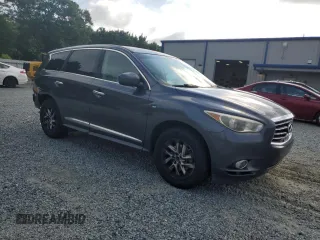 2014 Infiniti QX60 with VIN 5N1AL0MN7EC502748, listed as a Copart auction lot 61034955 with 174,278 mi miles and Salvage title. Bid and sale history available at DreamBid. Image 4.