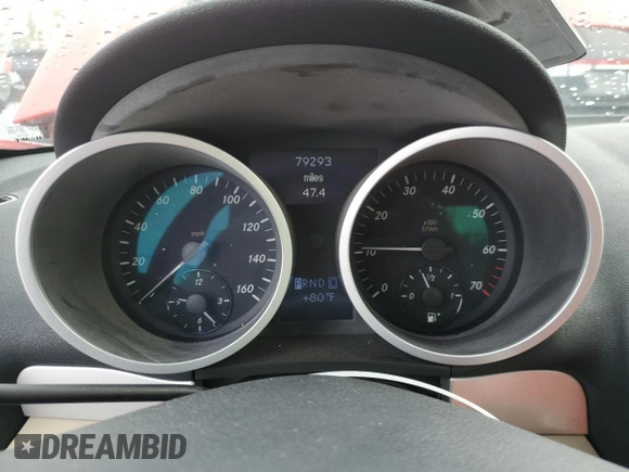 2005 Mercedes-Benz SLK-Class with VIN WDBWK56F25F037759, listed as a Copart auction lot 73994784 with 79,293 mi miles and Non Repairable. Bid and sale history available at carsss.com. Image 9.
