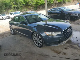 2014 Audi A6 Premium Plus with VIN WAUFGAFC5EN006719, listed as a Copart auction lot 54278245 with 150,104 mi miles and Salvage title. Bid and sale history available at DreamBid. Image 4.