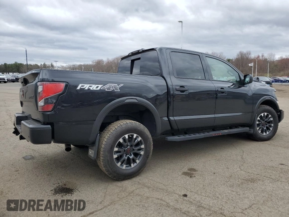 2024 Nissan Titan Pro-4X z VIN 1N6AA1ED9RN108679, wystawiony jako Copart lot #53356715 z przebiegiem 23 038 mil mil oraz Szkoda całkowita • Salvage title. Historia ofert i sprzedaży dostępna na DreamBid. Obrazek 3.