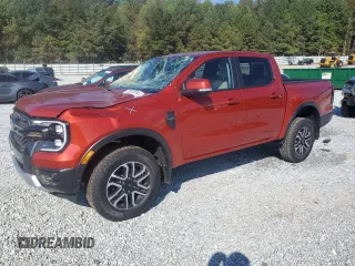 2024 Ford Ranger LARIAT with VIN 1FTER4KH8RLE11891, listed as a Copart auction lot 77827834 with 12,423 mi miles and Salvage Title. Bid and sale history available at carsss.com. Image 1.
