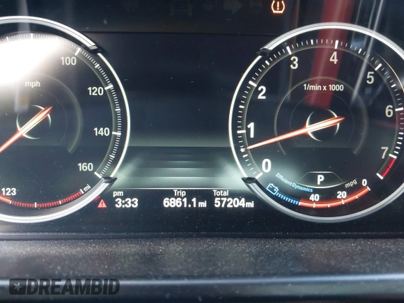 2018 BMW X6 xDrive35i with VIN 5UXKU2C55J0X49585, listed as a IAAI auction lot 41513997 with 57,204 mi miles. Bid and sale history available at carsss.com. Image 7.