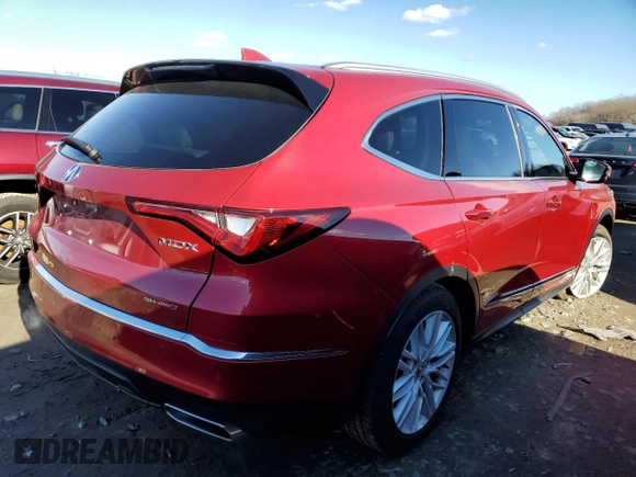 2023 Acura MDX w/Advance Package with VIN 5J8YE1H86PL011695, listed as a Copart auction lot 43700485 with 32,359 mi miles and Salvage Title. Bid and sale history available at carsss.com. Image 3.