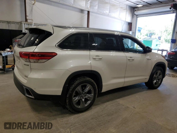 2018 Toyota Highlander Hybrid Limited with VIN 5TDDGRFH8JS039822, listed as a Copart auction lot 61665095 with 101,060 mi miles and Clean title. Bid and sale history available at DreamBid. Image 3.