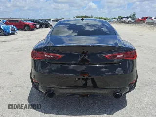 2017 Infiniti Q60 Red Sport 400 with VIN JN1FV7EL1HM701080, listed as a Copart auction lot 61176515 with 97,465 mi miles and Clean title. Bid and sale history available at DreamBid. Image 6.