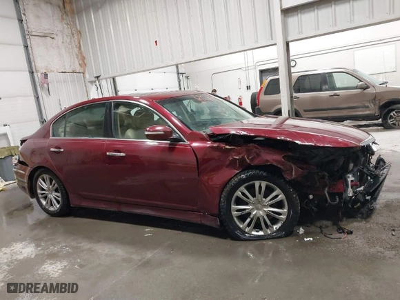 2012 Hyundai Genesis 3.8L with VIN KMHGC4DD0CU152007, listed as a IAAI auction lot 41391712 with NaN miles. Bid and sale history available at carsss.com. Image 14.