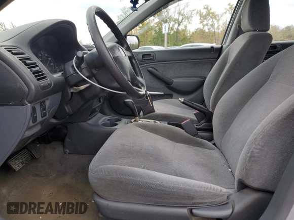2001 Honda Civic LX with VIN 2HGES16581H556578, listed as a Copart auction lot 74934944 with 0 mi miles and Salvage Title. Bid and sale history available at carsss.com. Image 7.