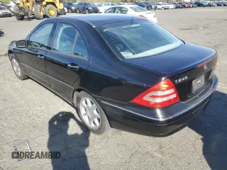 2002 Mercedes-Benz C with VIN WDBRF61J82F200560, listed as a Copart auction lot 52525265 with 122,066 mi miles and Clean Title. Bid and sale history available at carsss.com. Image 2.