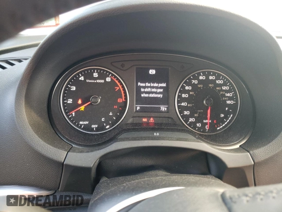 2018 Audi A3 Sedan Premium Plus with VIN WAUJ8GFF7J1025343, listed as a Copart auction lot 58823323 with 64,103 mi miles. Bid and sale history available at carsss.com. Image 9.