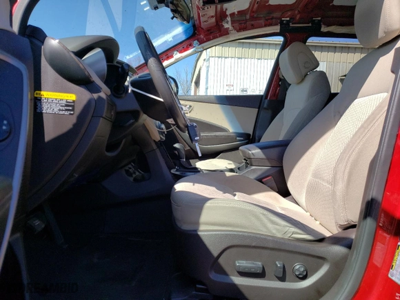 2017 Hyundai Santa Fe SE with VIN KM8SMDHF2HU237845, listed as a Copart auction lot 51257845 with 122,059 mi miles and Salvage Title. Bid and sale history available at carsss.com. Image 7.