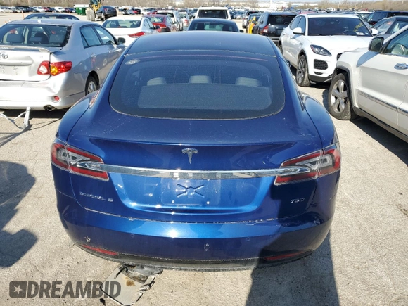 2017 Tesla Model S 100D with VIN 5YJSA1E22HF209498, listed as a Copart auction lot 45670954 with Not provided miles and Salvage title. Bid and sale history available at DreamBid. Image 6.