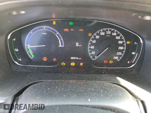 2020 Honda Insight Touring with VIN 19XZE4F77LE400170, listed as a Copart auction lot 49988645 with 83,914 mi miles and Non Repairable. Bid and sale history available at carsss.com. Image 9.