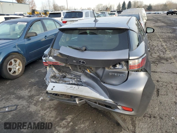 2012 Lexus CT 200h with VIN JTHKD5BH0C2100474, listed as a Copart auction lot 84559384 with 190,598 mi miles and Salvage Title. Bid and sale history available at carsss.com. Image 6.