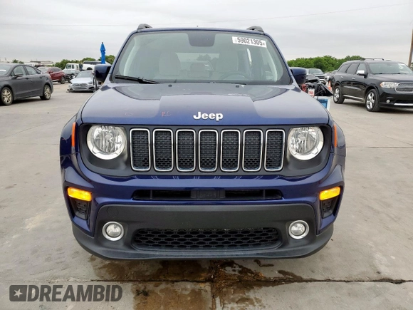 2020 Jeep Renegade Latitude with VIN ZACNJABB2LPL72507, listed as a Copart auction lot 59021305 with 39,034 mi miles and Salvage title. Bid and sale history available at DreamBid. Image 5.