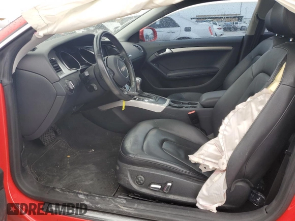 2016 Audi A5 Premium with VIN WAUD2AFR3GA020316, listed as a Copart auction lot 84083214 with 64,038 mi miles and Salvage title. Bid and sale history available at DreamBid. Image 7.