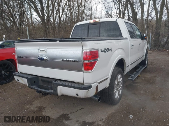 2012 Ford F-150 XL with VIN 1FTFW1ET3CFB09538, listed as a IAAI auction lot 41814952 with 251,908 mi miles. Bid and sale history available at carsss.com. Image 4.