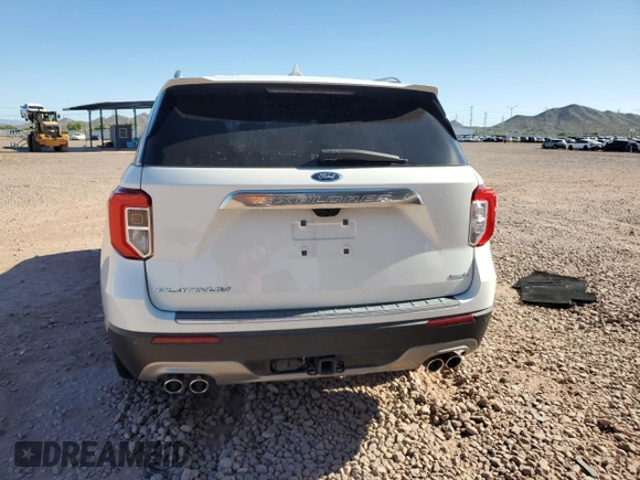 2020 Ford Explorer Platinum z VIN 1FM5K8HC0LGB54177, wystawiony jako Copart lot #62171445 z przebiegiem 37 567 mil mil oraz Szkoda całkowita • Salvage title. Historia ofert i sprzedaży dostępna na DreamBid. Obrazek 6.