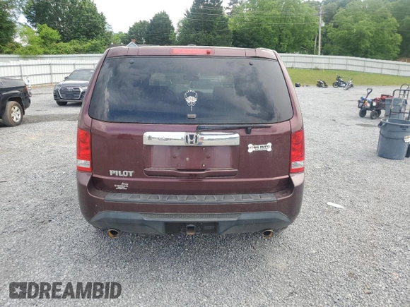 2013 Honda Pilot EX-L with VIN 5FNYF3H56DB005360, listed as a Copart auction lot 55583715 with Not Provided miles and Clean Title. Bid and sale history available at DreamBid. Image 6.