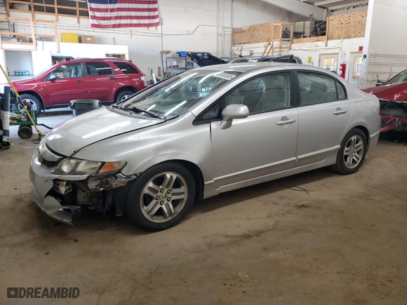 2009 Honda Civic Sdn LX with VIN 19XFA16519E051866, listed as a Copart auction lot 49695995 with 154,798 mi miles and Non Repairable. Bid and sale history available at carsss.com. Image 1.