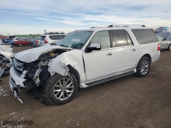2017 Ford Expedition EL Limited with VIN 1FMJK1KT0HEA70295, listed as a Copart auction lot 87409994 with 110,594 mi miles and Salvage Title. Bid and sale history available at carsss.com. Image 1.
