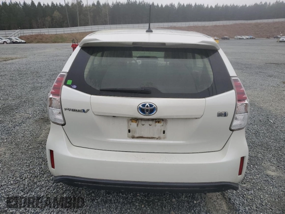 2016 Toyota Prius v Two with VIN JTDZN3EU9GJ048493, listed as a Copart auction lot 50825405 with 56,998 mi miles and Salvage Title. Bid and sale history available at carsss.com. Image 6.