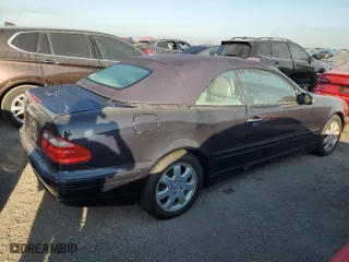 2002 Mercedes-Benz CLK-Class with VIN WDBLK65G92T128706, listed as a Copart auction lot 75334464 with 40,981 mi miles and Salvage Title. Bid and sale history available at carsss.com. Image 3.