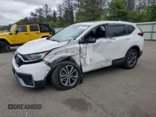 2021 Honda CR-V EX-L with VIN 2HKRW2H87MH666566, listed as a Copart auction lot 57704675 with 41,666 mi miles and Salvage title. Bid and sale history available at DreamBid. Image 1.