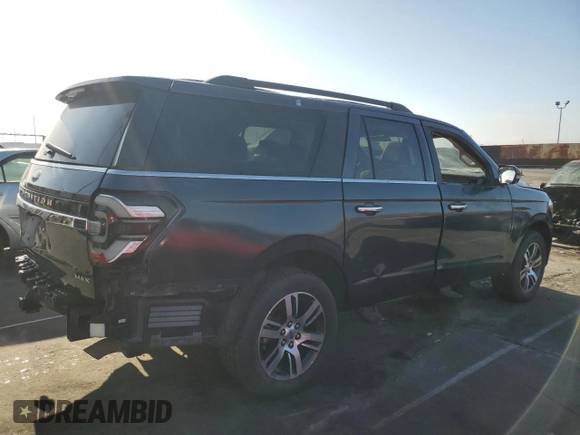 2022 Ford Expedition Max Limited z VIN 1FMJK1KT0NEA41696, wystawiony jako Copart lot #52596085 z przebiegiem 21 792 mil mil oraz Szkoda całkowita • Salvage title. Historia ofert i sprzedaży dostępna na DreamBid. Obrazek 3.