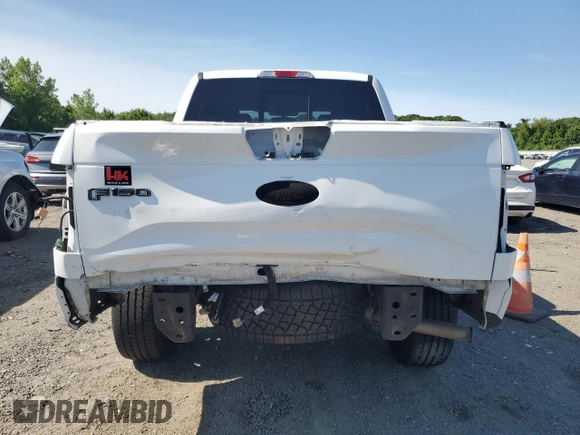 2017 Ford F-150 XL with VIN 1FTEW1EPXHFB15410, listed as a Copart auction lot 58523905 with 127,197 mi miles and Salvage title. Bid and sale history available at DreamBid. Image 6.