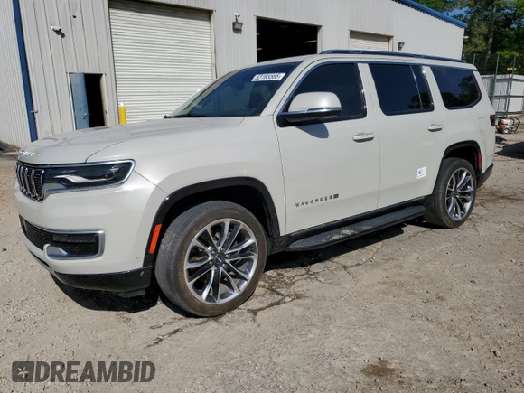 2022 Jeep Wagoneer Series II с VIN 1C4SJVBT8NS129187, выставлен на аукционе Copart как лот 53165565 с пробегом 73 078 миль миль и Списание • Salvage title. История ставок и продаж доступна на DreamBid. Изображение 1.
