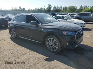 2021 Audi Q5 Premium Plus with VIN WA1E2AFY4M2043666, listed as a Copart auction lot 62084685 with 49,000 mi miles and Salvage title. Bid and sale history available at DreamBid. Image 4.
