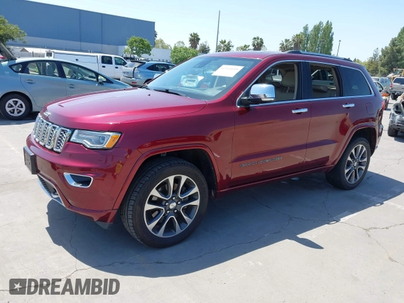 2017 Jeep Grand Cherokee Overland with VIN 1C4RJFCTXHC676236, listed as a IAAI auction lot 42164645 with 94,658 mi miles and . Bid and sale history available at DreamBid. Image 17.