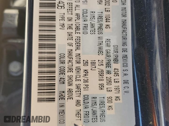 2020 Mazda CX-30 Select with VIN 3MVDMBCL7LM121406, listed as a Copart auction lot 49646315 with 28,101 mi miles and Salvage Title. Bid and sale history available at DreamBid. Image 13.