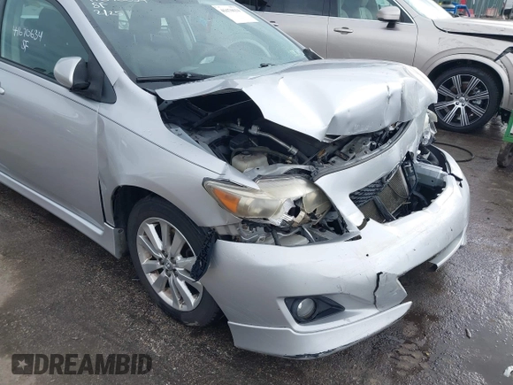 2009 Toyota Corolla with VIN 2T1BU40E69C110005, listed as a IAAI auction lot 41670634 with 191,866 mi miles. Bid and sale history available at carsss.com. Image 18.